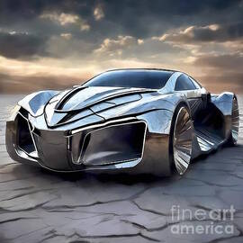 Futuristic sports car by Jerzy Czyz