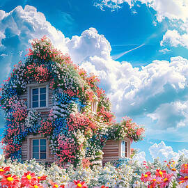 Garden House In The Meadow by Garry Gay