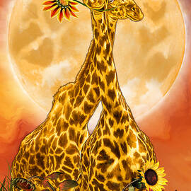 Giraffe Moon by Carol Cavalaris