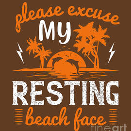 Girls Trip Gift Please Excuse My Resting Beach Face Funny Women by Jeff Creation