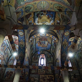 Glorious Iconographic Murals in an Eastern Orthodox Monastery Church by Georgia Mizuleva