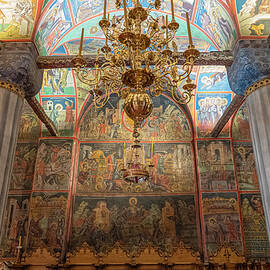 Glorious St Stephans Monastery Meteora Interior by Wayne Moran