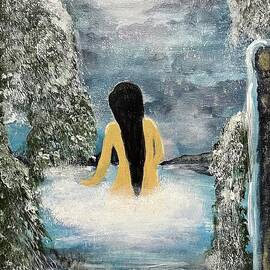 Goddess Bathing Under The Full Moon by Mary Lynn Plaisance