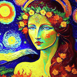 Goddess of the Autumn Equinox 2 by Pamela Cooper