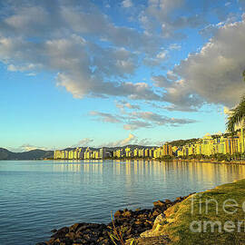 Golden Light on the Waterfront by Leslie Brashear
