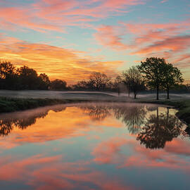 Golfer's Dream Texas Sunrise  by Ron Long Ltd Photography