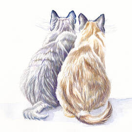 Two Cats - Goodfellas by Debra Hall