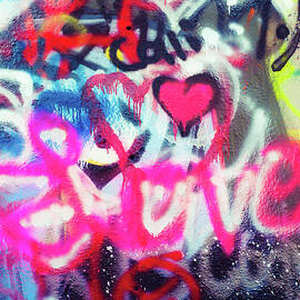 Graffiti Art Love Hearts by Sonja Quintero