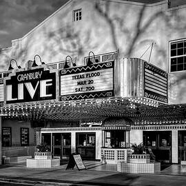 Granbury Live Black and White by Judy Vincent