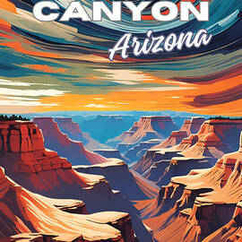 Grand Canyon Arizona Travel Poster by CIKA Gallery