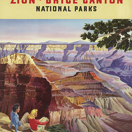 Grand Canyon by Rail Vintage Travel Poster by Vintage Travel Poster