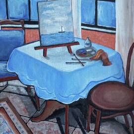 Grandpa's Table Painting by Lois Bailey