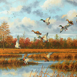 Greenheads and Clouds by Guy Crittenden