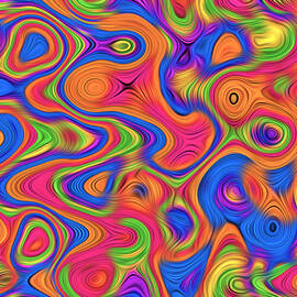 Groovy Abstract Pattern by RONALD MILLS
