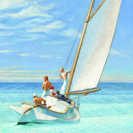 Ground Swell, boat by Edward Hopper