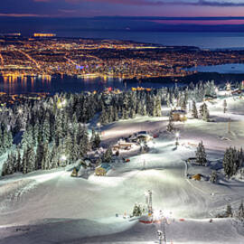 Grouse Mountain View of Vancouver by Pierre Leclerc Photography