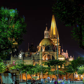  Guadalajara's cathedral at night by Fernando Blanco Farias