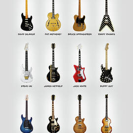 Guitar Icons No2 by Mark Rogan