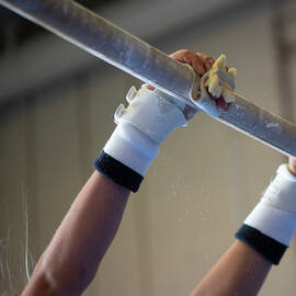 Gymnastics Hands On High Bar by Phil And Karen Rispin