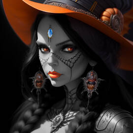 Halloween witch by Louise Lavallee