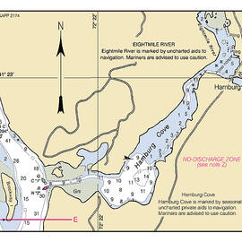 HAMBURG COVE EXTENSION, NOAA CHART 12372_10 by Nautical Chartworks