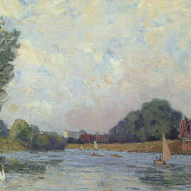 Hampton Court 1874 by Alfred Sisley