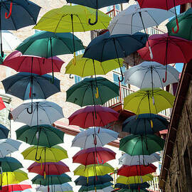 Hanging Umbrellas by Ivete Basso Photography