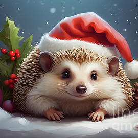 Happy Christmas Hedgehog by LMzKone Narciso Marlene