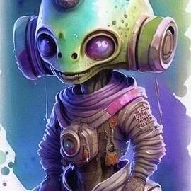 Happy Alien by Esoterica Art Agency