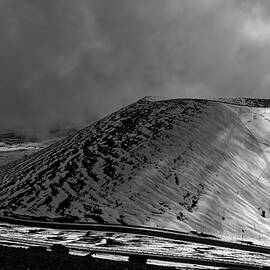 Haukea Crater in Black and White by Heidi Fickinger