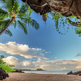 Hawaiian Dreamscape, Pristine Beach and Lush Palm trees in Maui by Pierre Leclerc Photography