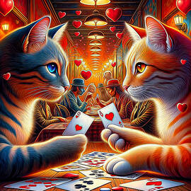 Heart to Heart Cat Card Game by Carol Lowbeer