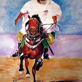 Heavy rider. by Khalid Saeed
