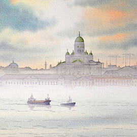 Helsinki On a Misty Morning by Bill Holkham