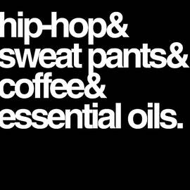 Hip Hop Sweat Pants Essential Oils Coffee by Flippin Sweet Gear