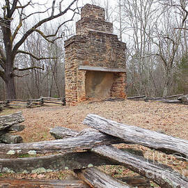 Historic 1811 Rock Chimney by Rodger Painter