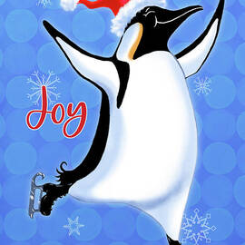 Holiday Penguins-Joy by Shari Warren