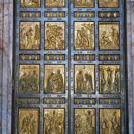 Holy Door at Basilica of St Peter in Vatican by Artur Bogacki
