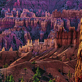 Hoodoos Bryce Canyon Artistic Series Color  by Chuck Kuhn