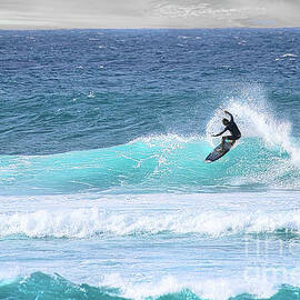 Hookipa Beach Park Maui Surfer 2 by Michele Hancock Photography