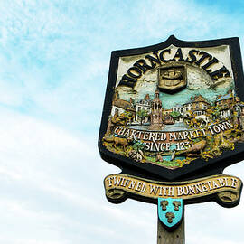 Horncastle Twinned With Bonnetable Welcome Sign by Paul Thompson
