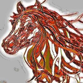 Horse Aflame by Eloise Schneider Mote