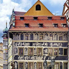 House at the Minute at Old Town Square in Prague, Czech Republic by Lyuba Filatova