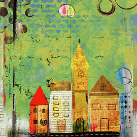 Houses - abstract 1 by Sabina Pamfili