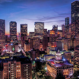 Houston Skyline Night by Christopher Arndt