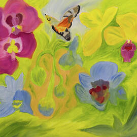 Humming Bird Moth Paradise by Meryl Goudey