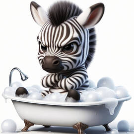 I Don't Wanna Bath - Grumpy Zebra by Ronald Mills