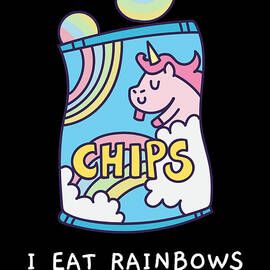 I Eat Rainbows for Lunch Unicorn Chips by Flippin Sweet Gear