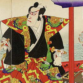 Ichikawa Danjuro and Nakamura Fukusuke by Toyohara Kunichika