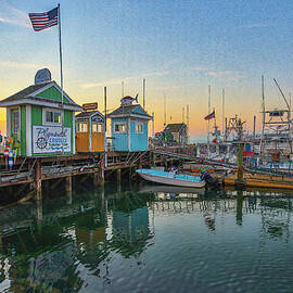 Iconic Plymouth Harbor Whale Watching Deep Sea Fishing Harbor Cruises Tickets Booths by Juergen Roth